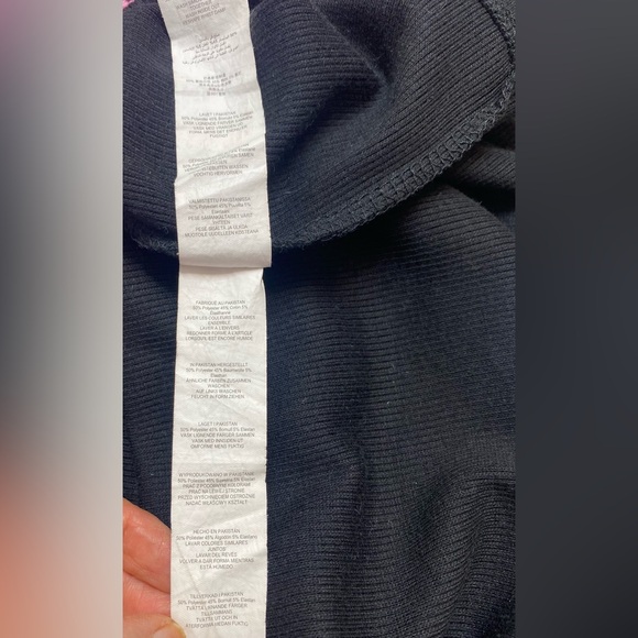 ASOS missguided Women's Size top size 10 Black Ribbed Short Sleeve Stormi tee. - Picture 6 of 6